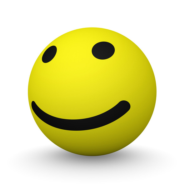 Classic yellow smiley ball - Foto, afbeelding