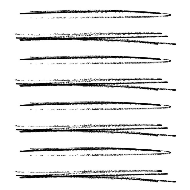 hand getekende horizontale strepen patroon - Vector, afbeelding