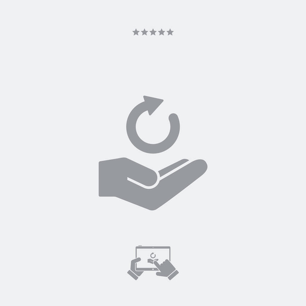 Minimální ikona nabídka - aktualizace koncepce - služby - Vektor, obrázek