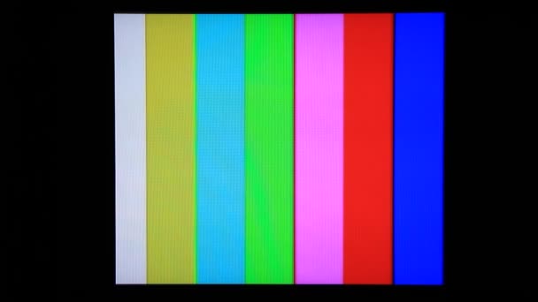 TV. renk çubuğu jeneratör - Video, Çekim