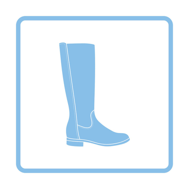 Herfst vrouw boot pictogram - Vector, afbeelding