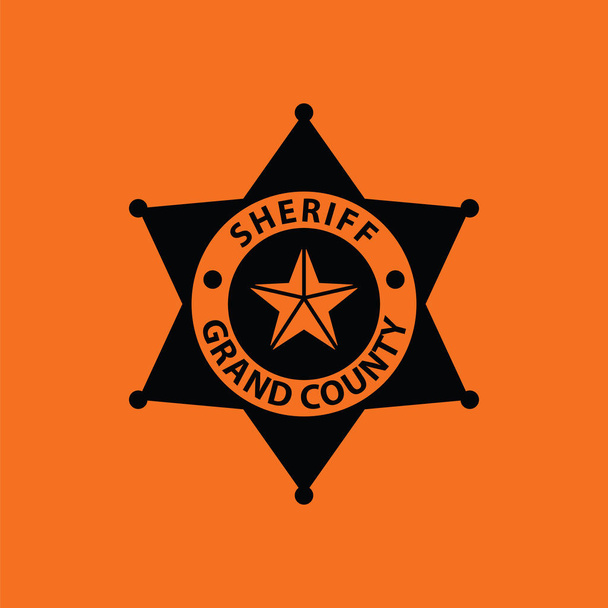 Значок шерифа
 - Вектор,изображение