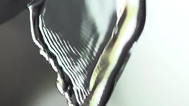 Tap with Running Water against Black background, Slow motion - Imágenes, Vídeo