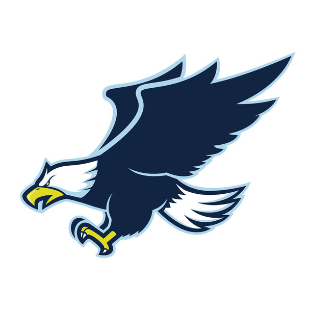 Mascote de águia voadora
 - Vetor, Imagem
