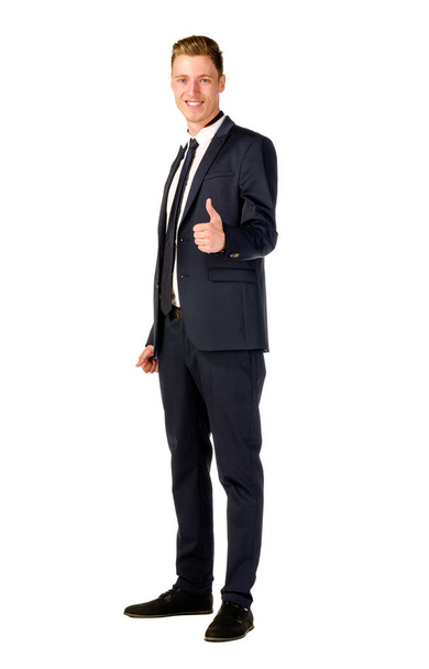 Young businessman full length portrait - Foto, afbeelding