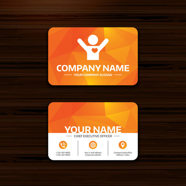 Business or visiting card template - Wektor, obraz