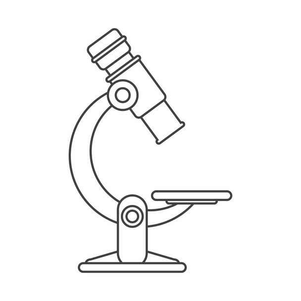 Isolated microscope design - Vector, Image