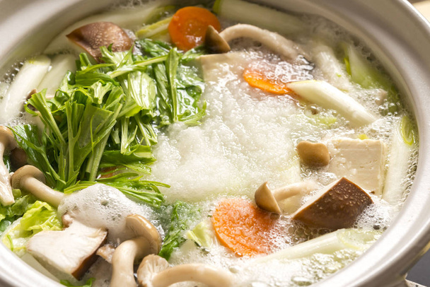 Hot pot dish cooked with delicious radish - Foto, Imagen