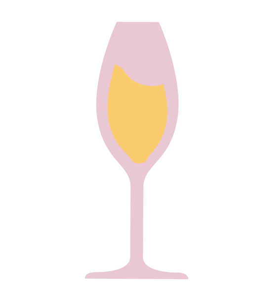 wine glass isolated icon - Vector, Image