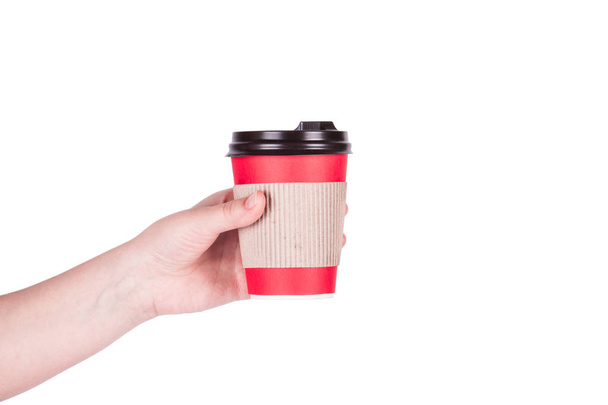 Red disposable cup - Photo, Image