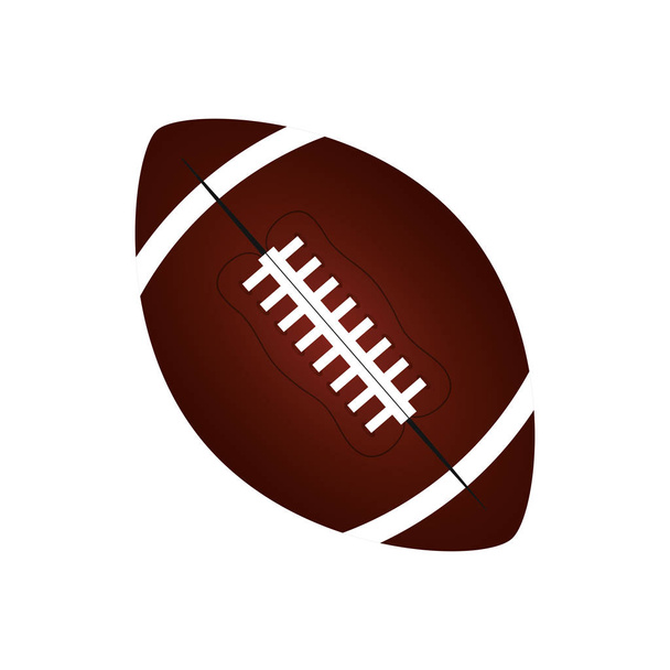 amerikai labdarúgó léggömb izolált ikon - Vektor, kép