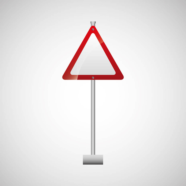 segno traffico disegno triangolo bianco e rosso
 - Vettoriali, immagini