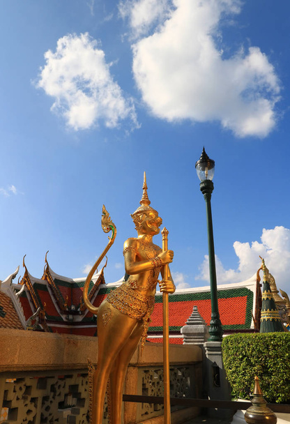 BANGKOK, THAILAND -Oct 23 : Unidentified tourists at Wat Phra Kaew on Oct 24 2016 in Bangkok, Thailand. - Photo, image