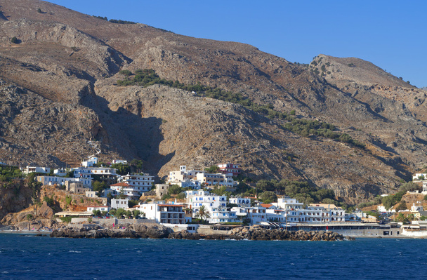 Sfakia satama ja kylä Kreetan saarella Kreikassa
 - Valokuva, kuva