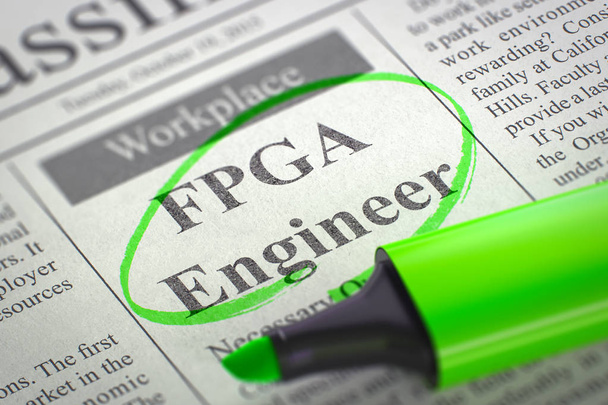 We are Hiring FPGA Engineer. 3D. - Photo, Image