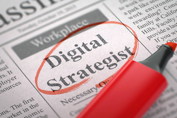 Digital Strategist Wanted. 3D. - Photo, Image