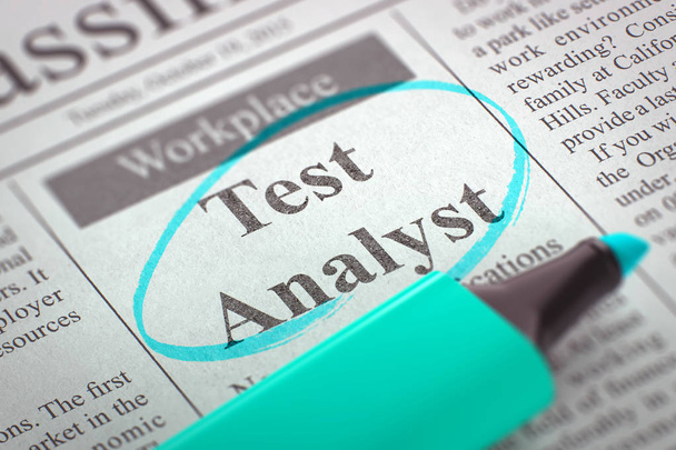 Test Analyst Join Our Team. 3D. - Photo, Image