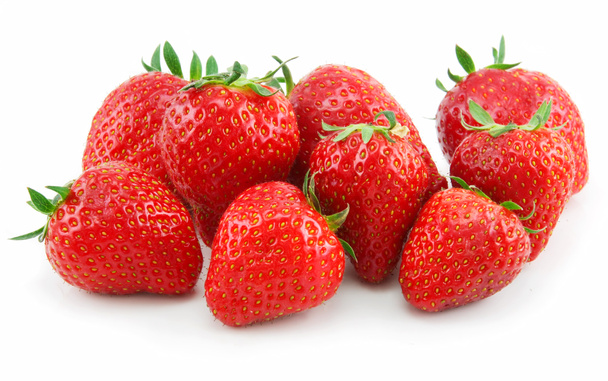 Ripe Strawberries in Basket Isolated on - Photo, Image