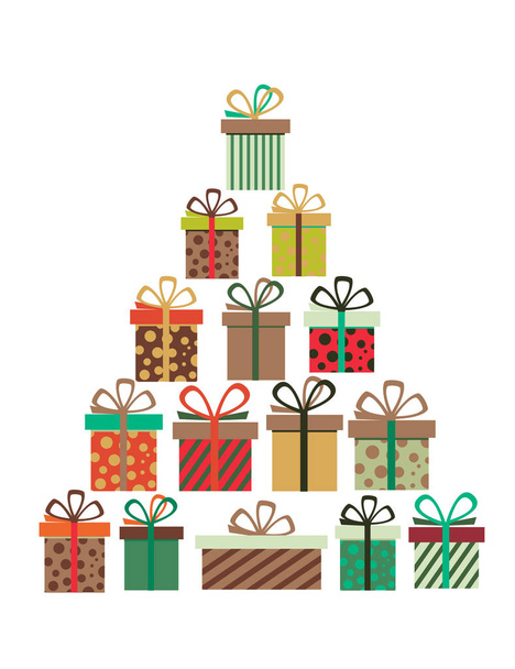Christmas Gift Boxes - Vector, Image