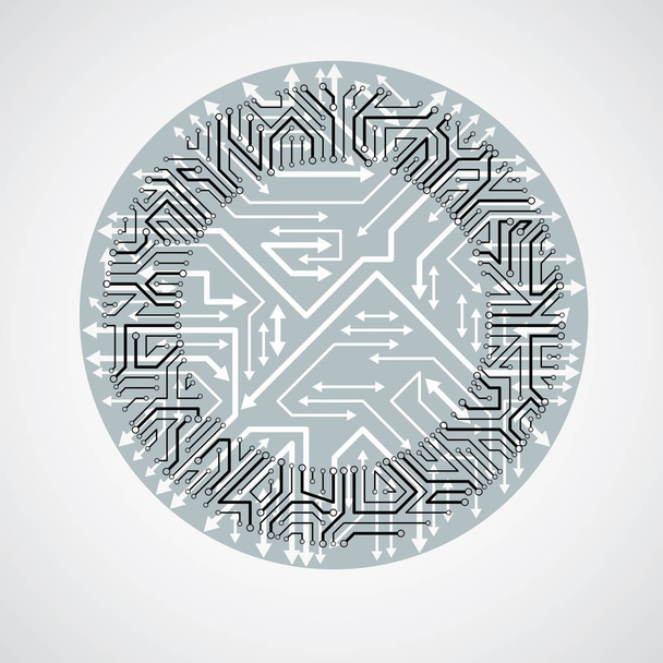 circuit imprimé cercle
  - Vecteur, image