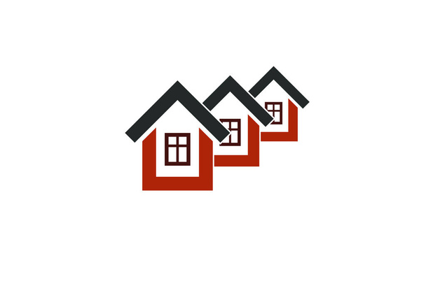 σπίτια, σπίτια λογότυπο - Διάνυσμα, εικόνα