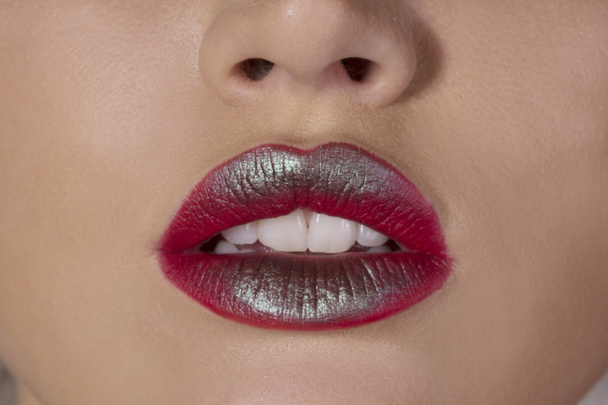 Sexy lipstick lips - Φωτογραφία, εικόνα