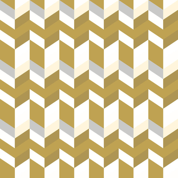 Абстрактный геометрический бесшовный рисунок в золотом, сером и белом цветах. Вектор
. - Вектор,изображение