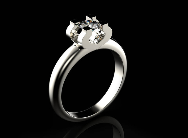 anillo elegante con gema
 - Foto, imagen