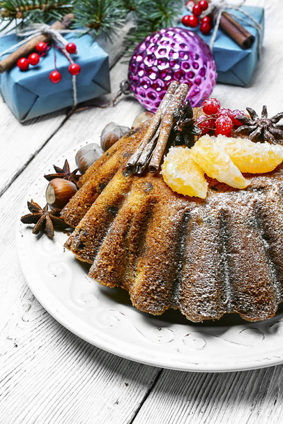 cupcake au chocolat de Noël
 - Photo, image