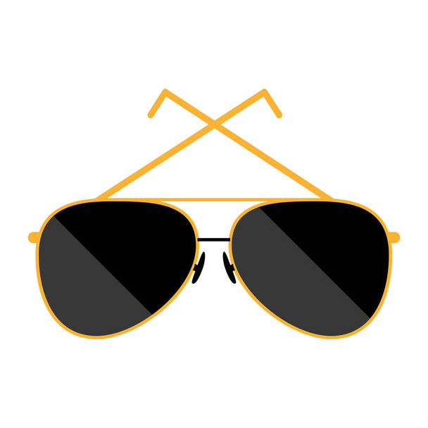 style sunglasses isolated icon - Vector, Image