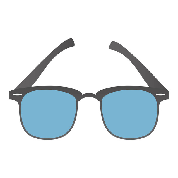 style sunglasses isolated icon - Вектор, зображення
