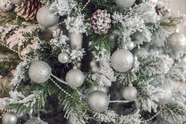 New Year, Christmas tree, gifts and toys - Valokuva, kuva