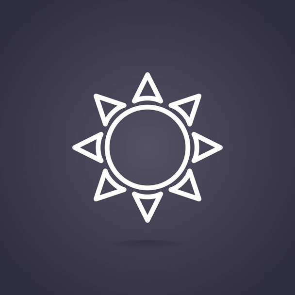 sun web icon - Vetor, Imagem