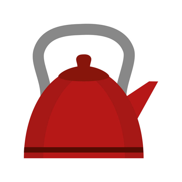 tea kettle beverage isolated icon - Διάνυσμα, εικόνα
