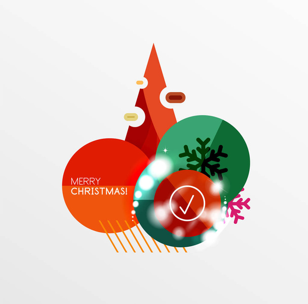 Kerstmis verkoop stickers - Vector, afbeelding