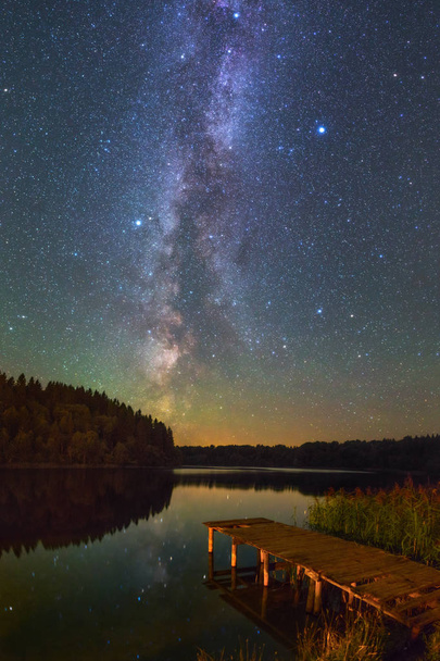 yıldızlı gece manzarası - Fotoğraf, Görsel