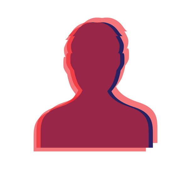 Optical Avatar Icon Design for Man - Vector, Image