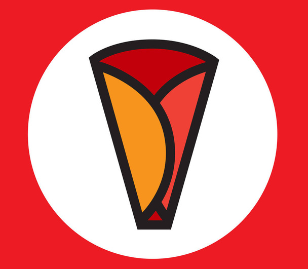 Diseño de icono de Crepe
 - Vector, imagen