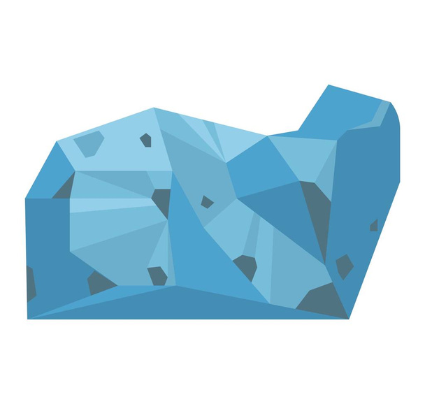 Mineraal stenen vector geïsoleerd - Vector, afbeelding