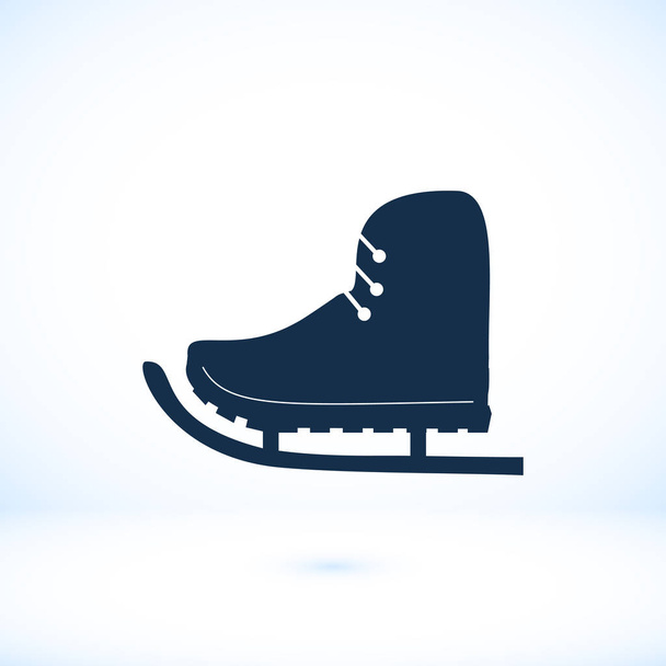 L'icône des patins sur blanc
  - Vecteur, image