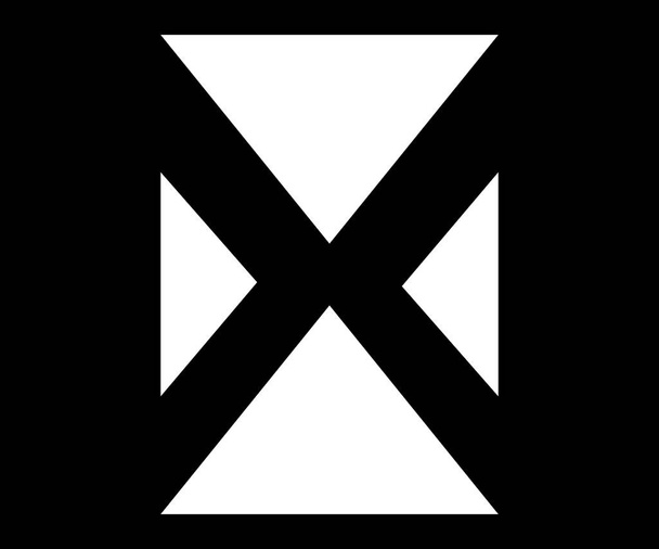 gekreuztes Symboldesign - Vektor, Bild