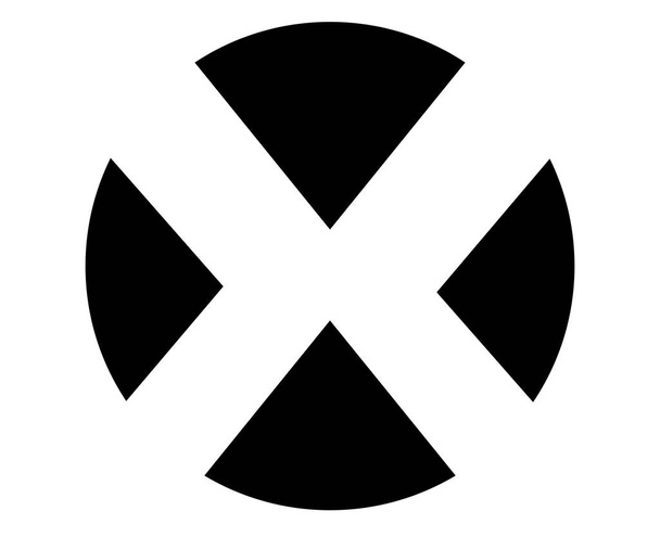 Diseño de icono cruzado - Vector, imagen