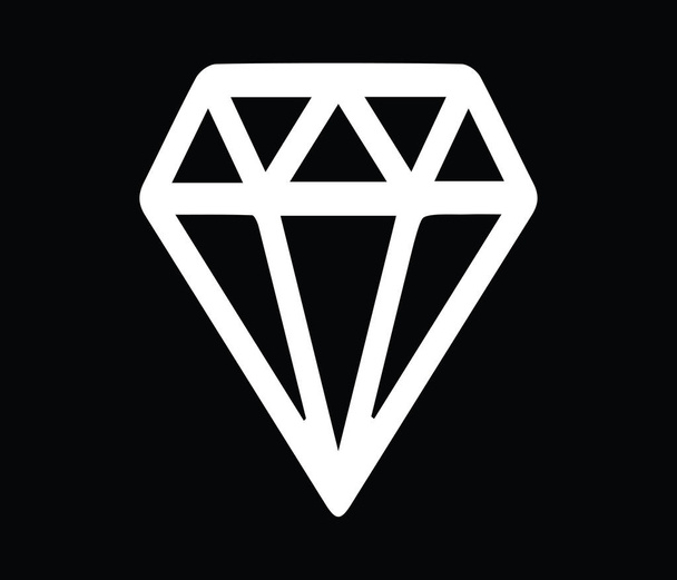 Diamond Icon Design - Vector, Image
