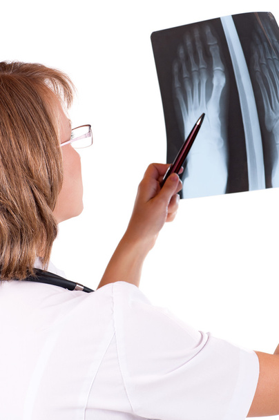 Arzt mit Röntgenbild - Foto, Bild