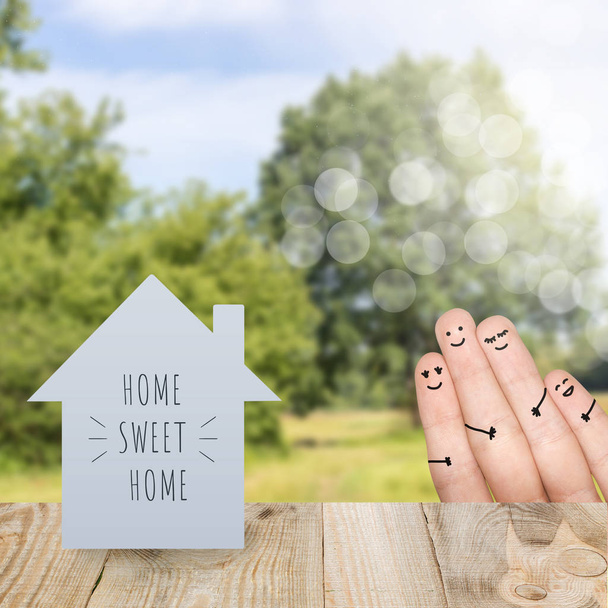 home sweet home and family - Photo, Image