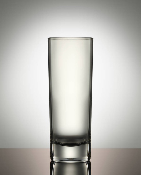empty glass on white background - 写真・画像