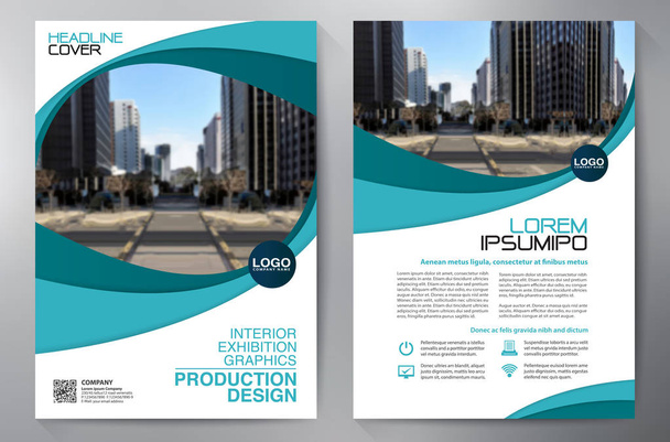 Business brochure flyer design a4 template. - Vector, Image