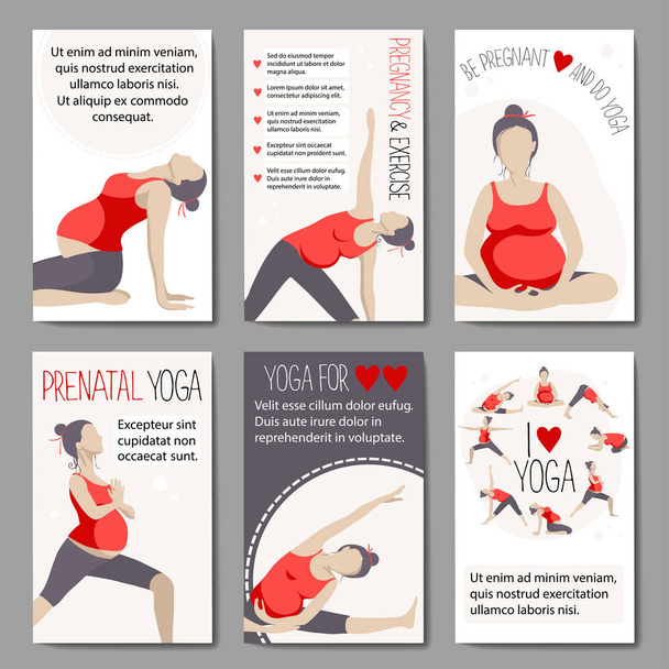 Yoga pour les femmes enceintes
 - Vecteur, image