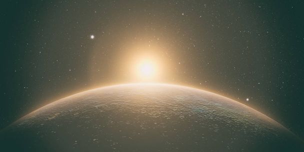mercúrio com nascer do sol
 - Foto, Imagem