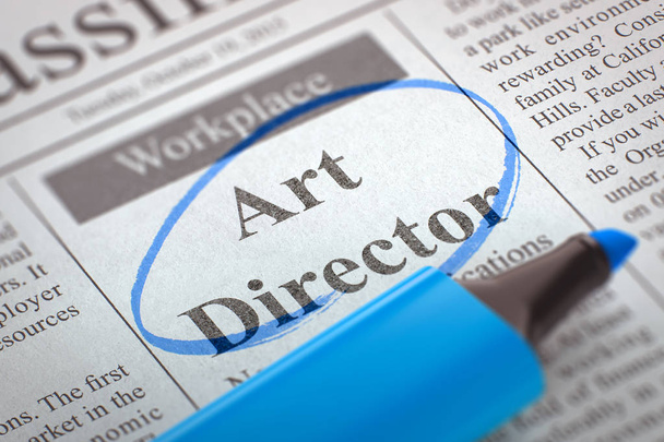 Art Director Wanted. 3D. - Photo, Image